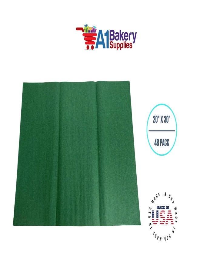 مستلزمات أيه1 باكيري ورق تغليف هدايا أخضر فاخر، مقاس 20 × 30-48 ورقة، من A1BakerySupplies - Image 4